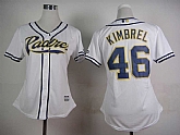 Womens San Diego Padres #46 Kimbrel 2015 White Cool Base Jerseys,baseball caps,new era cap wholesale,wholesale hats
