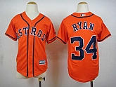 Youth Houston Astros #34 Nolan Ryan 2015 Orange Cool Base Jerseys,baseball caps,new era cap wholesale,wholesale hats