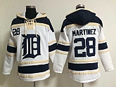 Detroit Tigers #28 J.D.Martinez White Stitched Hoodie,baseball caps,new era cap wholesale,wholesale hats