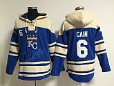 Kansas City Royals #6 Lorenzo Cain Blue Stitched Hoodie,baseball caps,new era cap wholesale,wholesale hats