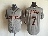 Majestic Houston Astros #7 Craig Biggio Gray MLB Stitched Jerseys,baseball caps,new era cap wholesale,wholesale hats
