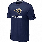 Men's St. Louis Rams Nike Cardinal Facility T-Shirt D.Blue,baseball caps,new era cap wholesale,wholesale hats