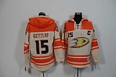 Anaheim Ducks #15 Ryan Getzlaf Cream Stitched Hoodie,baseball caps,new era cap wholesale,wholesale hats