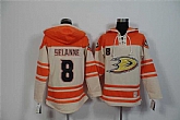 Anaheim Ducks #8 Teemu Selanne Cream Stitched Hoodie,baseball caps,new era cap wholesale,wholesale hats