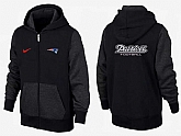 Men New England Patriots 2015 Team Logo Full Zip NFL Hoodie (1),baseball caps,new era cap wholesale,wholesale hats