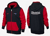 Men New England Patriots 2015 Team Logo Full Zip NFL Hoodie (2),baseball caps,new era cap wholesale,wholesale hats