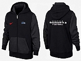Men Seattle Seahawks 2015 Team Logo Full Zip NFL Hoodie (1),baseball caps,new era cap wholesale,wholesale hats