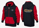 Men St. Louis Rams 2015 Team Logo Full Zip NFL Hoodie (2),baseball caps,new era cap wholesale,wholesale hats