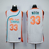 Flint Tropics Semi Pro Movie #33 Jackie Moon White Jerseys,baseball caps,new era cap wholesale,wholesale hats