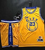 Golden State Warriors #23 Draymond Green Gold Throwback The City A Set Stitched NBA Jerseys,baseball caps,new era cap wholesale,wholesale hats