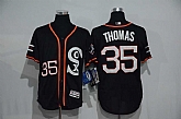 Chicago White Sox #35 Frank Thomas Black New Cool Base Stitched MLB Jersey,baseball caps,new era cap wholesale,wholesale hats