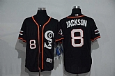 Chicago White Sox #8 Bo Jackson Black New Cool Base Stitched MLB Jersey,baseball caps,new era cap wholesale,wholesale hats