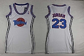 Women Chicago Bulls NBA Space Jam #23 Michael Jordan White Swingman Throwback Jersey,baseball caps,new era cap wholesale,wholesale hats