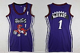 Women Toronto Raptors #1 McGrady Purple Swingman Stitched Jersey,baseball caps,new era cap wholesale,wholesale hats