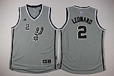 Youth San Antonio Spurs #2 Kawhi Leonard Gray Swingman Stitched Jersey,baseball caps,new era cap wholesale,wholesale hats