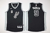 Youth San Antonio Spurs #9 Tony Parker Black Swingman Stitched Jersey,baseball caps,new era cap wholesale,wholesale hats