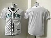 Youth Seattle Mariners Blank White New Cool Base Stitched Baseball Jersey,baseball caps,new era cap wholesale,wholesale hats