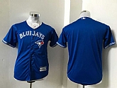 Youth Toronto Blue Jays Blank Blue New Cool Base Stitched Baseball Jersey,baseball caps,new era cap wholesale,wholesale hats