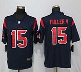 Nike Limited Houston Texans 15 Fuller V Navy Blue Men's Rush Stitched Jersey,baseball caps,new era cap wholesale,wholesale hats