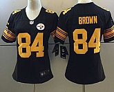 Women Nike Limited Pittsburgh Steelers #84 Antonio Brown Black 2016 Rush Stitched NFL Jersey,baseball caps,new era cap wholesale,wholesale hats