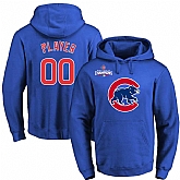 Customized Chicago Cubs Blue 2016 World Series Champions Primary Logo Pullover MLB Hoodie,baseball caps,new era cap wholesale,wholesale hats