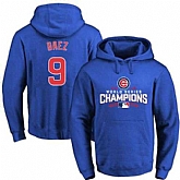 Glued Chicago Cubs #9 Javier Baez Blue 2016 World Series Champions Pullover MLB Hoodie,baseball caps,new era cap wholesale,wholesale hats