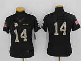 Women Limited Nike Minnesota Vikings #14 Stefon Diggs Anthracite Salute To Service Stitched Jersey,baseball caps,new era cap wholesale,wholesale hats