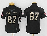 Women Limited Nike New England Patriots #87 Rob Gronkowski Anthracite Salute To Service Stitched Jersey,baseball caps,new era cap wholesale,wholesale hats