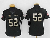 Women Limited Nike Oakland Raiders #52 Khalil Mack Anthracite Salute To Service Stitched Jersey,baseball caps,new era cap wholesale,wholesale hats