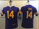 Youth Limited Nike Minnesota Vikings #14 Stefon Diggs Purple Stitched NFL Rush Jersey,baseball caps,new era cap wholesale,wholesale hats