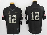 Nike Indianapolis Colts #12 Andrew Luck Anthracite Salute To Service Men's Stitched Limited Jersey,baseball caps,new era cap wholesale,wholesale hats
