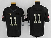 Nike New England Patriots #11 Julian Edelman Anthracite Salute To Service Men's Stitched Limited Jersey,baseball caps,new era cap wholesale,wholesale hats