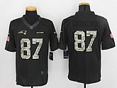 Nike New England Patriots #87 Rob Gronkowski Anthracite Salute To Service Men's Stitched Limited Jersey,baseball caps,new era cap wholesale,wholesale hats