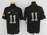 Nike Philadelphia Eagles #11 Carson Wentz Anthracite Salute To Service Men's Stitched Limited Jersey,baseball caps,new era cap wholesale,wholesale hats