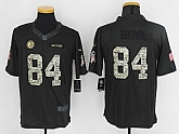 Nike Pittsburgh Steelers #84 Antonio Brown Anthracite Salute To Service Men's Stitched Limited Jersey,baseball caps,new era cap wholesale,wholesale hats