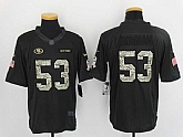 Nike San Francisco 49ers #53 NaVorro Bowman Anthracite Salute To Service Men's Stitched Limited Jersey,baseball caps,new era cap wholesale,wholesale hats