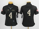 Women Nike Limited Dallas Cowboys #4 Prescott Anthracite Salute To Service Stitched Jersey,baseball caps,new era cap wholesale,wholesale hats