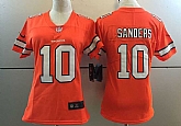 Women Nike Limited Denver Broncos #10 Emmanuel Sanders Orange Stitched NFL Rush Jersey,baseball caps,new era cap wholesale,wholesale hats