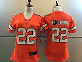 Women Nike Limited Denver Broncos #22 C.J. Anderson Orange Stitched NFL Rush Jersey,baseball caps,new era cap wholesale,wholesale hats