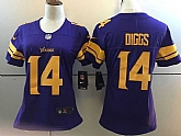 Women Nike Limited Minnesota Vikings #14 Stefon Diggs Purple Stitched NFL Rush Jersey,baseball caps,new era cap wholesale,wholesale hats