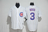 Chicago Cubs #3 David Ross White New Cool Base Stitched Jersey,baseball caps,new era cap wholesale,wholesale hats
