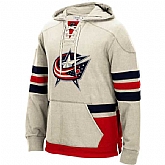 Customized Men's Blue Jackets Any Name & Number LightGray Stitched Hoodie,baseball caps,new era cap wholesale,wholesale hats