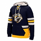 Customized Men's Nashville Predators Any Name & Number Navy Blue Stitched Hoodie,baseball caps,new era cap wholesale,wholesale hats