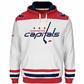 Customized Men's Washington Capitals Any Name & Number White CCM Throwback Stitched NHL Hoodie,baseball caps,new era cap wholesale,wholesale hats