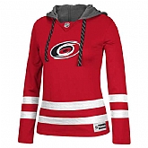 Customized Women Carolina Hurricanes Any Name & Number Red Stitched Hockey Hoodie,baseball caps,new era cap wholesale,wholesale hats