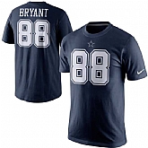 MEN'S DALLAS COWBOYS #88 DEZ BRYANT NIKE NAVY BLUE PLAYER NAME & NUMBER T-SHIRT,baseball caps,new era cap wholesale,wholesale hats