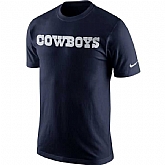 MEN'S DALLAS COWBOYS NIKE NAVY BLUE WORDMARK T-SHIRT,baseball caps,new era cap wholesale,wholesale hats