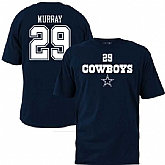 MENS DALLAS COWBOYS #29 DEMARCO MURRAY NAVY BLUE NAME x26 NUMBER T-SHIRT,baseball caps,new era cap wholesale,wholesale hats