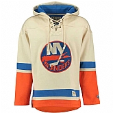 New York Islanders Blank (No Name & Number) Cream Stitched NHL Hoodie WanKe,baseball caps,new era cap wholesale,wholesale hats