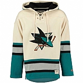 San Jose Sharks Blank (No Name & Number) Cream Stitched NHL Hoodie WanKe,baseball caps,new era cap wholesale,wholesale hats